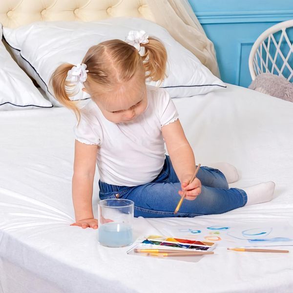 Наматрацник махровий Family Sleep AQUA STOP Light водовідштовхуючий 70x190 см 73158 фото