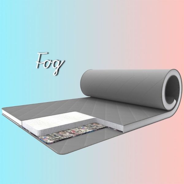 Матрац топер/футон Family Sleep Fog Gray-White 155x180 см 11031 фото