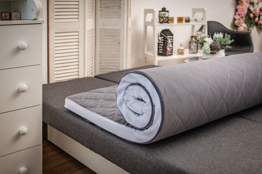 Матрац топер/футон Family Sleep Shine Gray-White 140x200 см 1325 фото